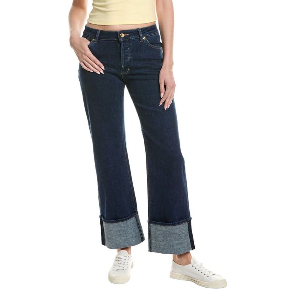 Rolla's Womens Rolla’S Heidi Low Pacific Rinse Turn Up Heidi Low Jean, Blue